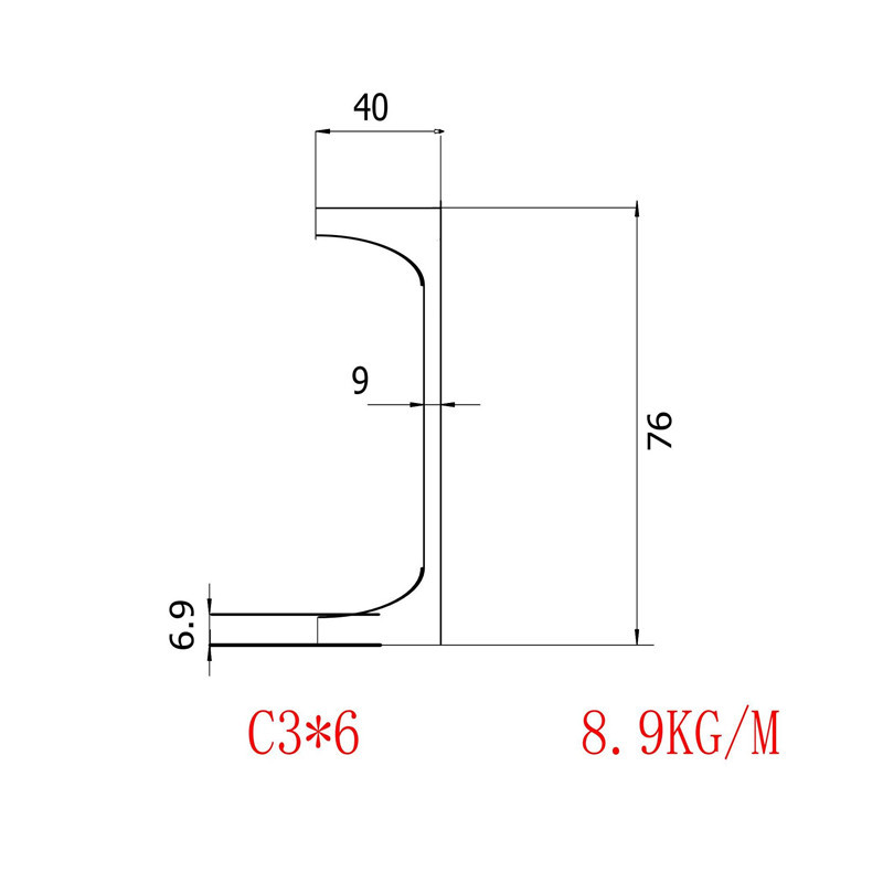 美标槽钢C75*8.9材质A992价格幅度多少美标方管A500