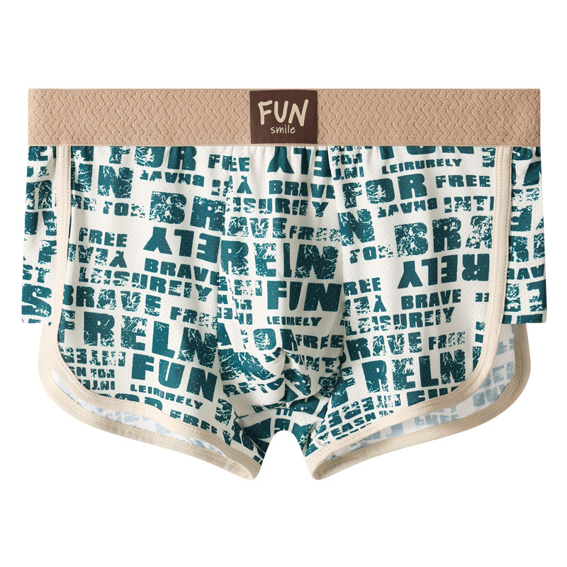 Pantalones interiores de hombre, hielo antibacteriano de alta calidad, pantalones planos, pantalones deportivos de hombre, pantalones cortos de hombre.