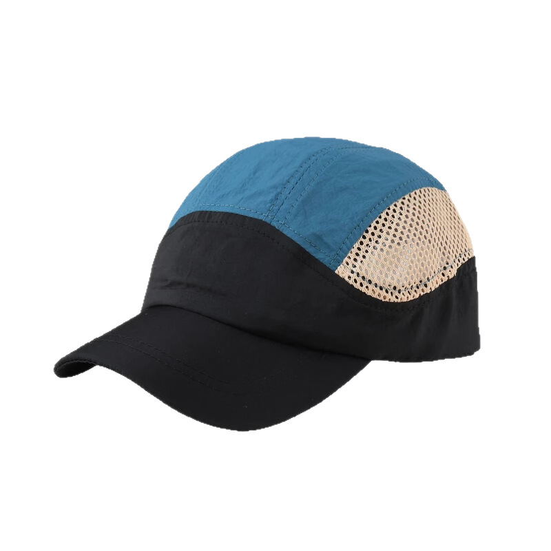 Sombrero de borde corto de secado rápido retro japonés de color para hombres y mujeres sombrero de malla transpirable al aire libre sombrero profundo mostrando la cara pequeña hebilla de cinco piezas sombrero de verano