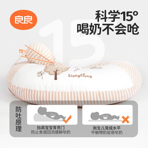 Liangliang nursing pillow multi-purpose maternity pillow waist pillow side sleeping pillow baby learning pillow baby feeding pillow