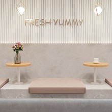 快餐桌经济型奶茶咖啡小吃面馆肯德基汉堡饭店简约商用餐厅迷你桌