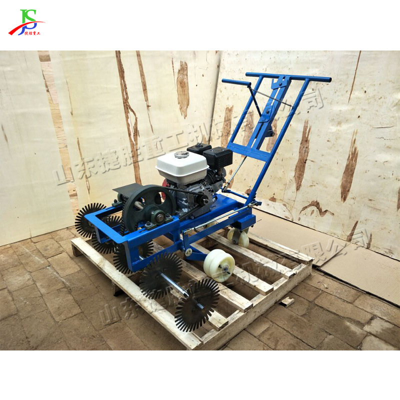 Máquina de marcado césped mano empuje ancho cortador rotatorio cortador hierba pequeño césped natural trasplante equipo redacción