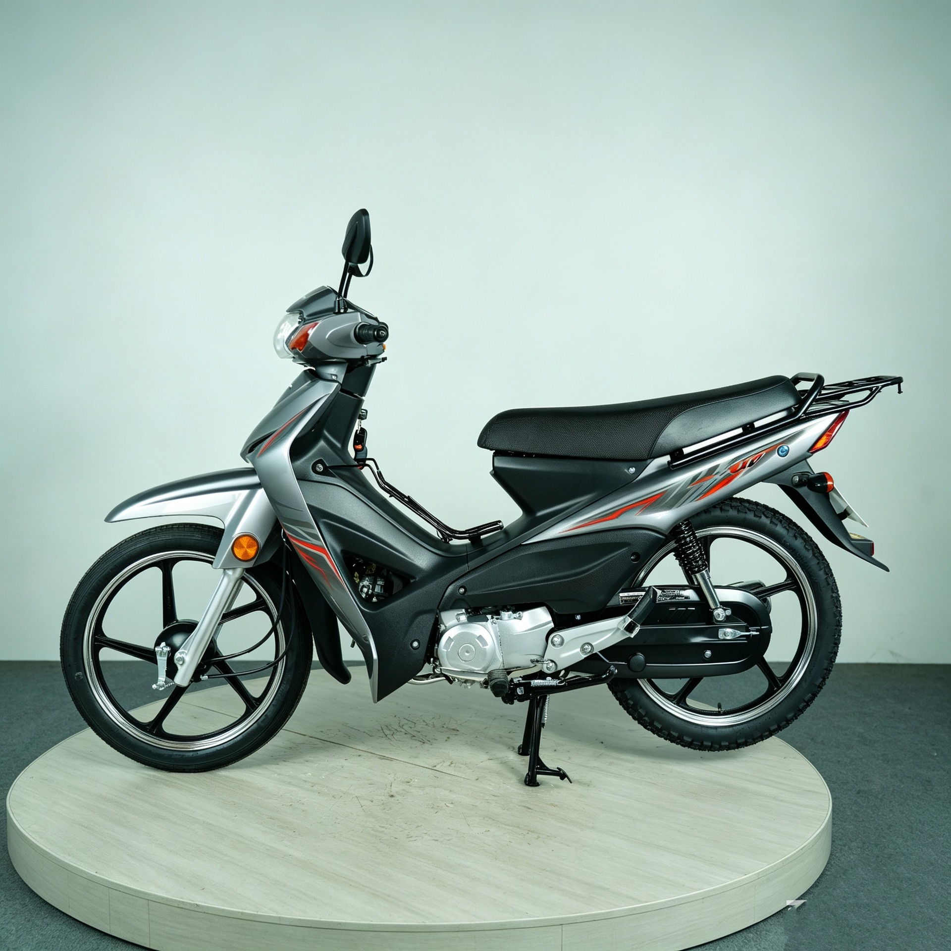 Ud110 Adult Curved-Frame Commuter Motorcycle with High-Endurance Wear-Resistant Tires, Easy to Operate, Exported to Africa and Southeast Asia