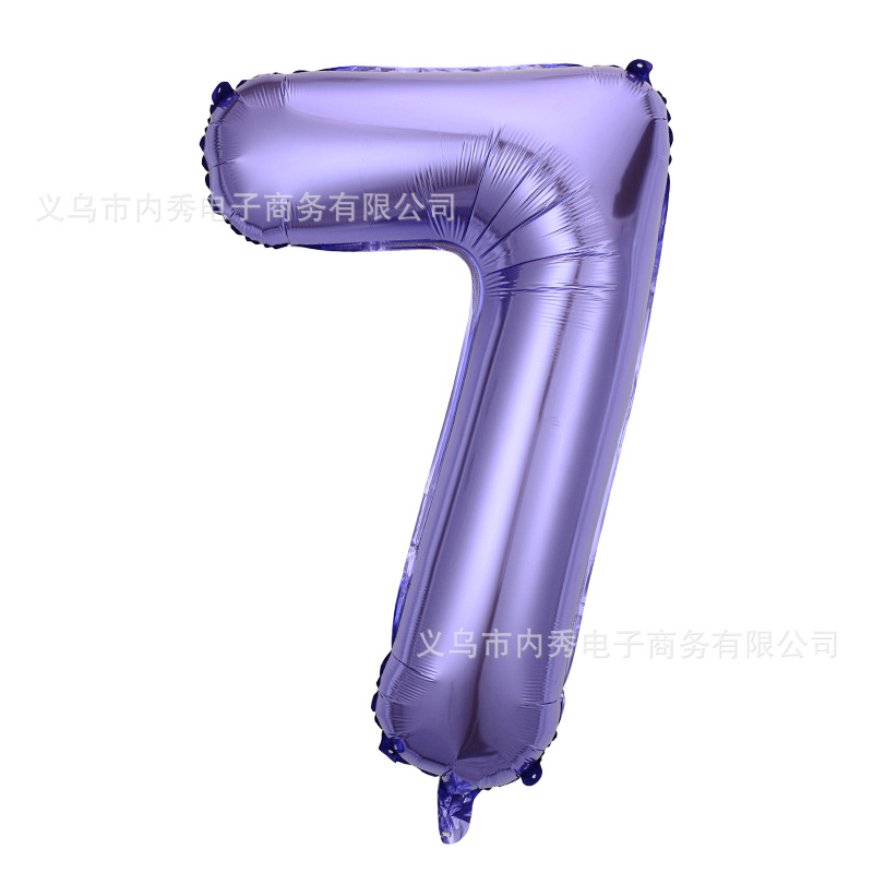 Versión americana verde digital flotante vacío globo de película de aluminio 32 pulgadas oro medio globo digital 34 pulgadas globo decoración al por mayor