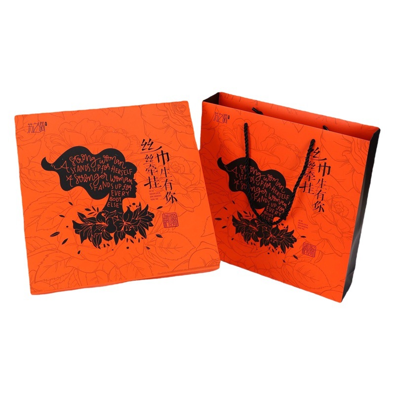 ウサギ年セット シルクスカーフ ギフトボックス スカーフ 手作り クリスマス ギフトボックス プリントロゴ メーカー お土産 エレガント