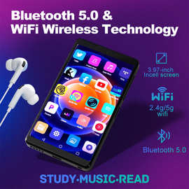 新款八核芯片蓝牙WIFI触屏4英寸大屏MP4锌合金机身安卓MP4播放器