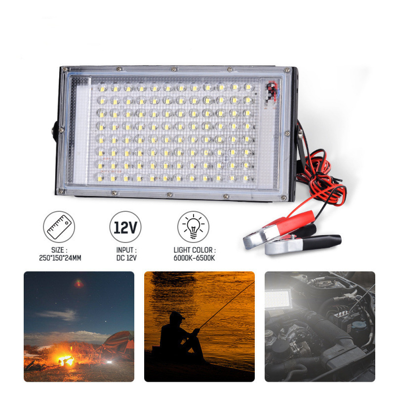 Low-Voltage Floodlight 12V24V48V Outdoor Waterproof Dc Ac Led Marine Battery Night Market Stall Lighting Lamp