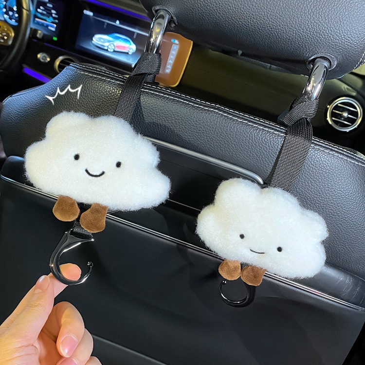 Asiento de automóvil, respaldo trasero, gancho pequeño, asiento de automóvil, lindo, gancho de asiento integrado en el automóvil, mujer de primera fila