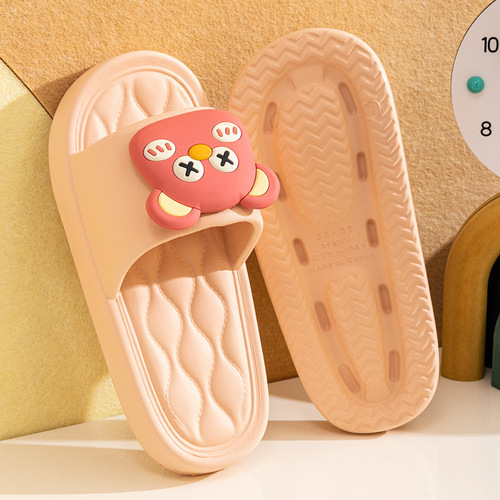 Summer Cartoon Couple Slippers for Women Home Indoor Soft Sole Anti-Slip Squeeze Sensation EVA Cool Slippers for Men