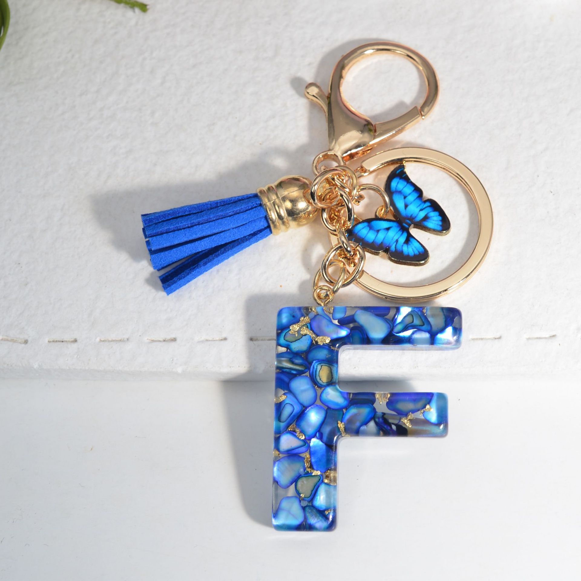 Women's Gender Painted Design Modern Style Simple Style Letter Resin Painted Women's Keychain