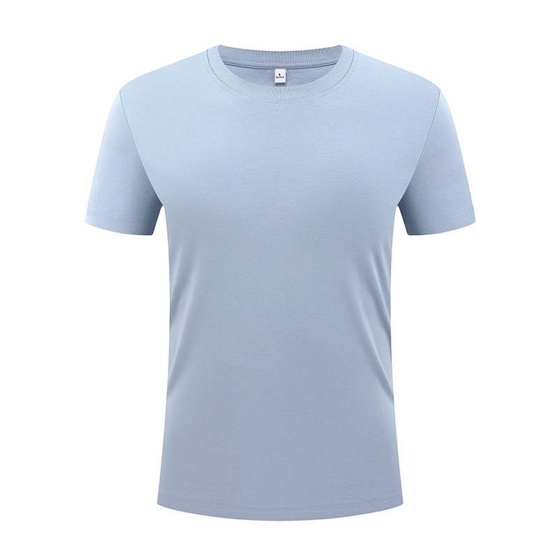 Camiseta de manga corta para hombre, de algodón y poliéster, de lujo ligero, de alta gama, color blanco puro, estilo casual, para verano, personalizada, paquete de 60 unidades image 11