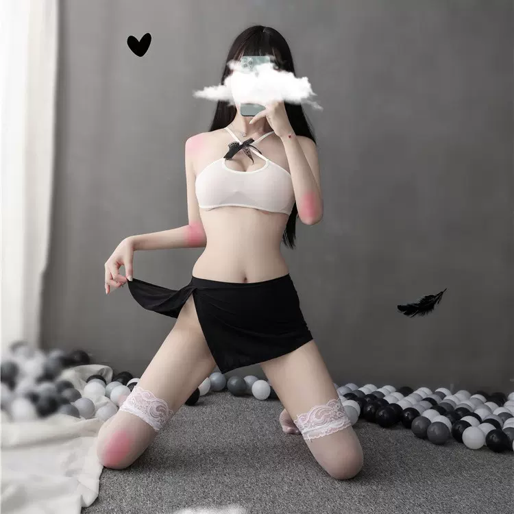 情趣内衣女士性感镂空办公室秘书制服诱惑开叉裙套装厂家一件代发