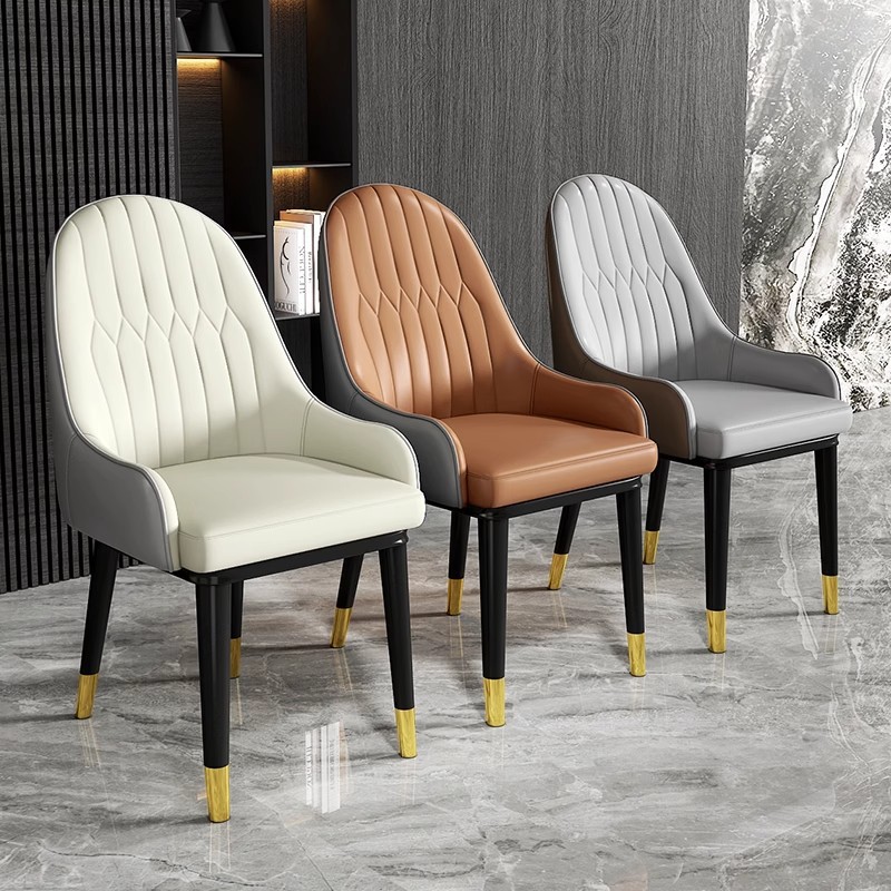 Simple Modern Light Luxury Dining Chair Home Backrest Chair Stool Nordic Restaurant Table and Chair Hotel Chair Leisure Chair Dining Chair