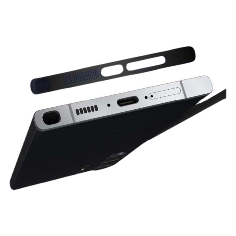 Aplicable a Samsung s24ultra cargador polvo red s23ultra altavoz metal integrado polvo protección neta