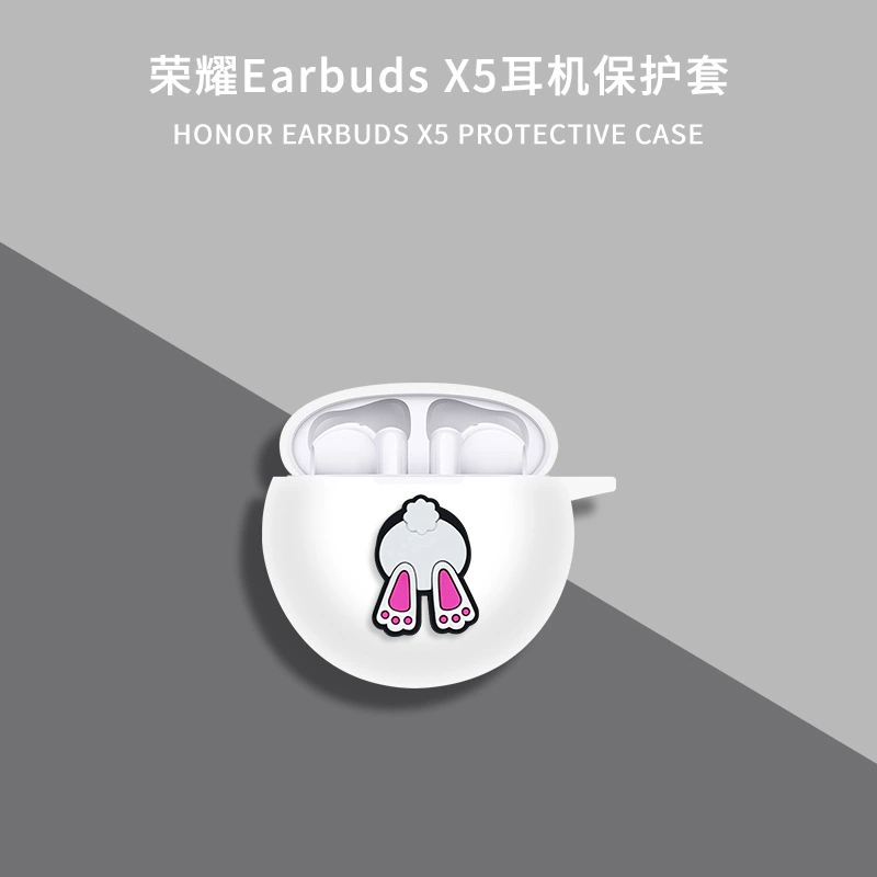 Совместимые силиконовые мультфильмовые наушники Huawei, Honor, защитный чехол, x5, x5, Bluetooth