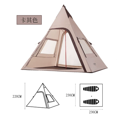 Indian Yurt Outdoor Thickened: Çadırlar - indian-account-single-tube-khaki-1127-5-8-people-need-to-build