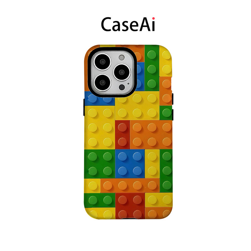 Lego Block Film Magnetic Suction Two-In-One Suitable for Apple 16Pro Mobile Phone Case 15/14/13/12 Soft Shell Hard Shell Lego Block Film Magnetic Suction Two-In-One Suitable for Apple 16Pro Mobile Phone Case 15/14/13/12 Soft Shell Hard Shell