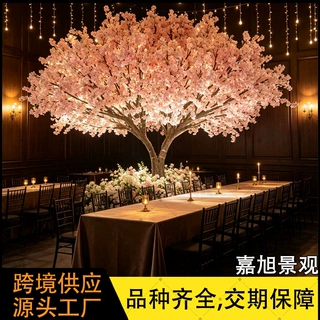 仿真樱花树，室内酒店软装人造假樱花树假树景观造景 仿生樱花树