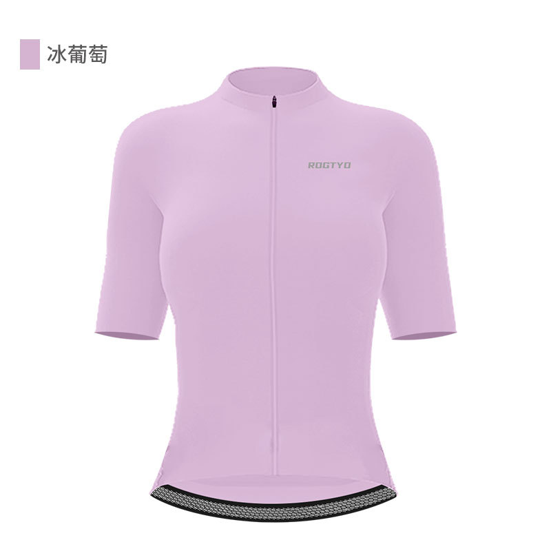 Ropa de bicicleta de montaña primavera y verano mujer delgada carretera de mangas cortas bicicleta rápida secado sudor camisa de bicicleta profesional