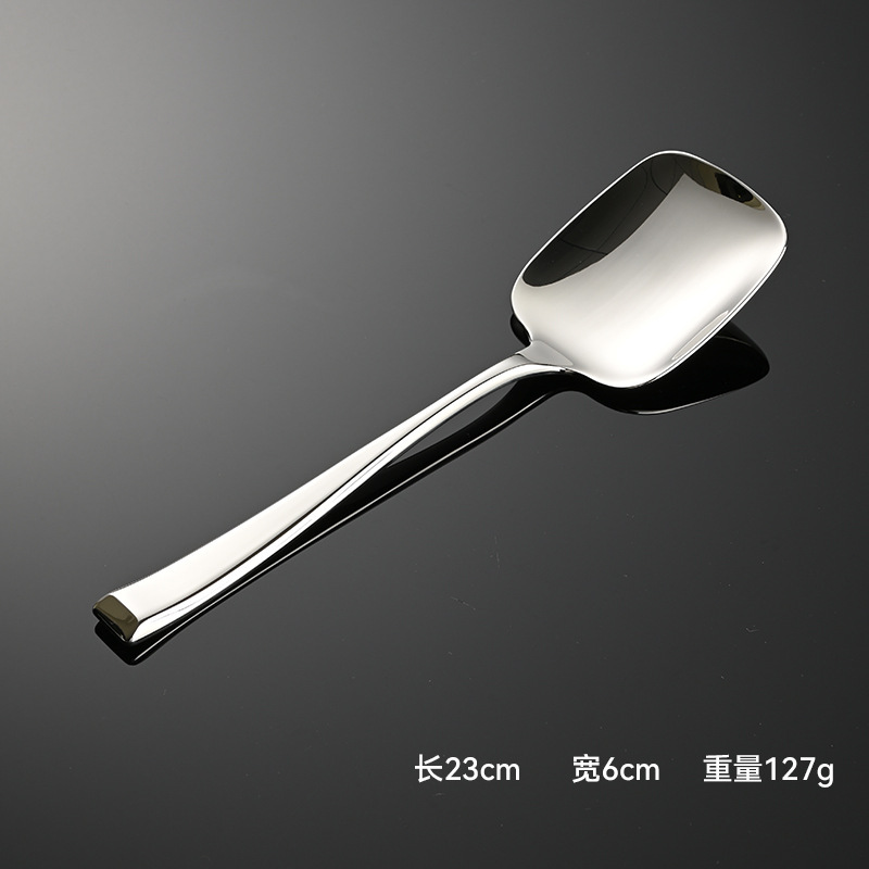 Aien 鍛造 304 ステンレス鋼角ハンドル斜め洋食器ナイフ、フォーク、スプーンホテル厚いクロスボーダーメインテーブルナイフとフォーク|undefined