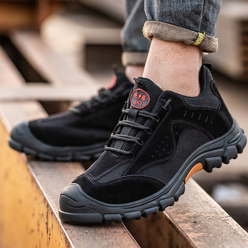 Cross-border labor protection shoes for men, anti-smash, puncture-resistant, wear-resistant, anti-slip, welding work protective insulation, 6kv safety labor protection shoes
