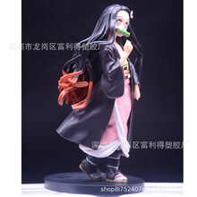 鬼灭之刃手办卡通灶门祢豆子炎柱模型公仔生日蛋糕景品装饰摆件