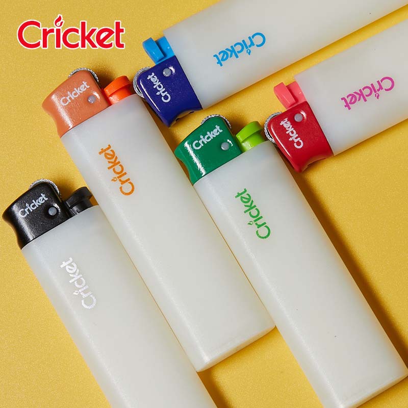 cricket草蜢原装进口一次性砂轮打火机创意透明塑料防爆广告印字