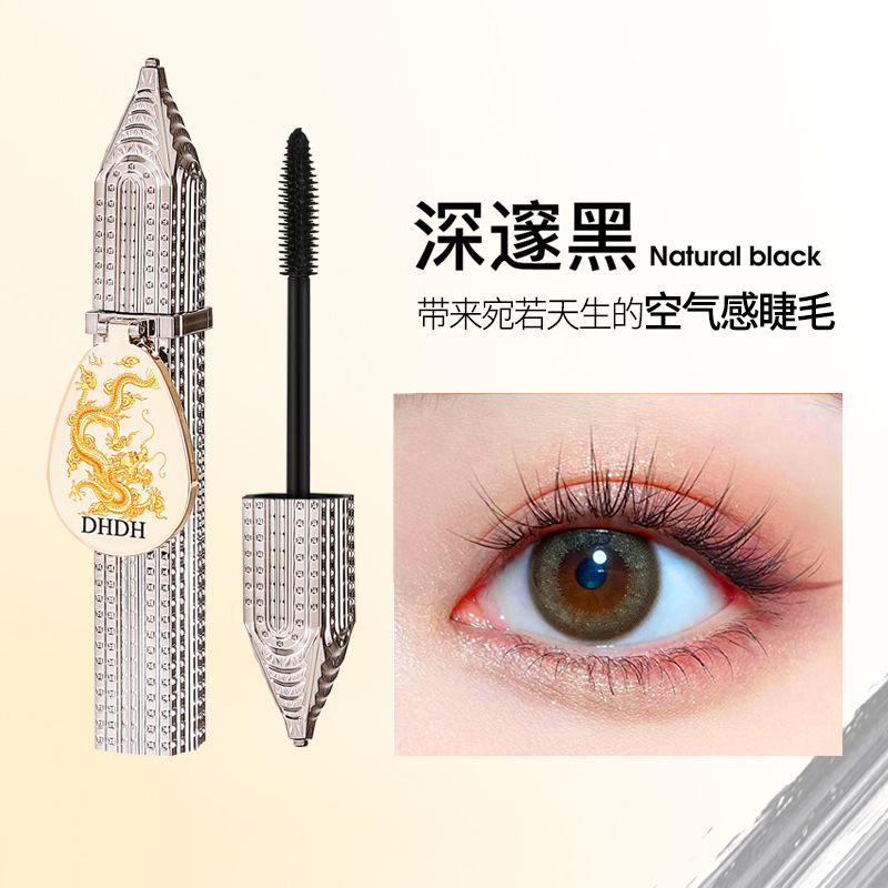 DHDH Drawing Dragon Point Sun Wide Angle Fan Mascara Roll Up Maquillaje no es fácil de marearse y tener raíces claras de las pestañas base image 7