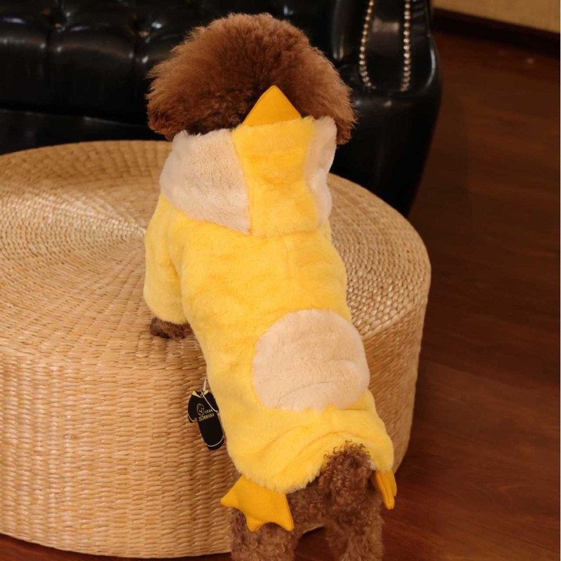 吉米娃娃新款宠物衣服两脚加棉保暖秋冬款可爱卡通小犬服狗狗衣服|undefined