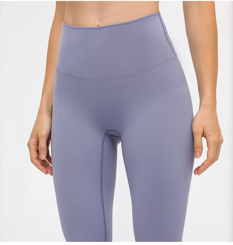 pantalones de yoga elásticos de elevación de cadera de cintura alta de color sólido NSDQF127128