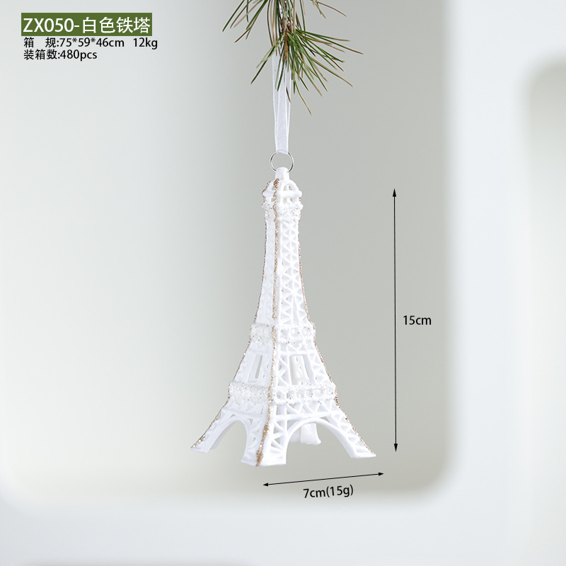 Buscando madera producto transfronterizo nuevo caramelo blanco de Navidad copo de nieve torre mariposa colgante de acrílico colgante de acrílico colgante de acrílico