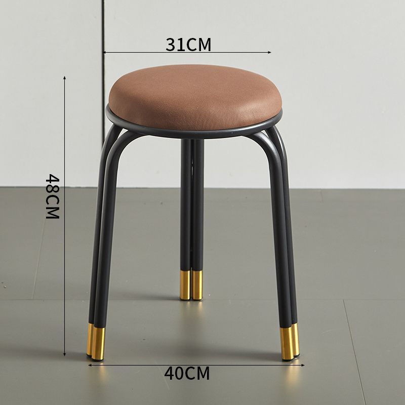 브라운 테크놀로지 가죽 표면 [높이 48 - 다리 3개로 안정감] ◁ 추천상품