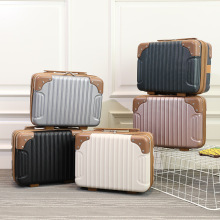 手提化妆箱14寸旅行箱迷你化妆包便携行李箱可登机拉杆箱登机箱