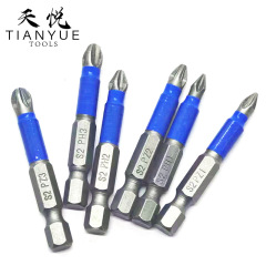 S2滑り止めロット6pcs六角柄磁気付き電気ドリル十字ドライバー電動ドライバーセットロットヘッド