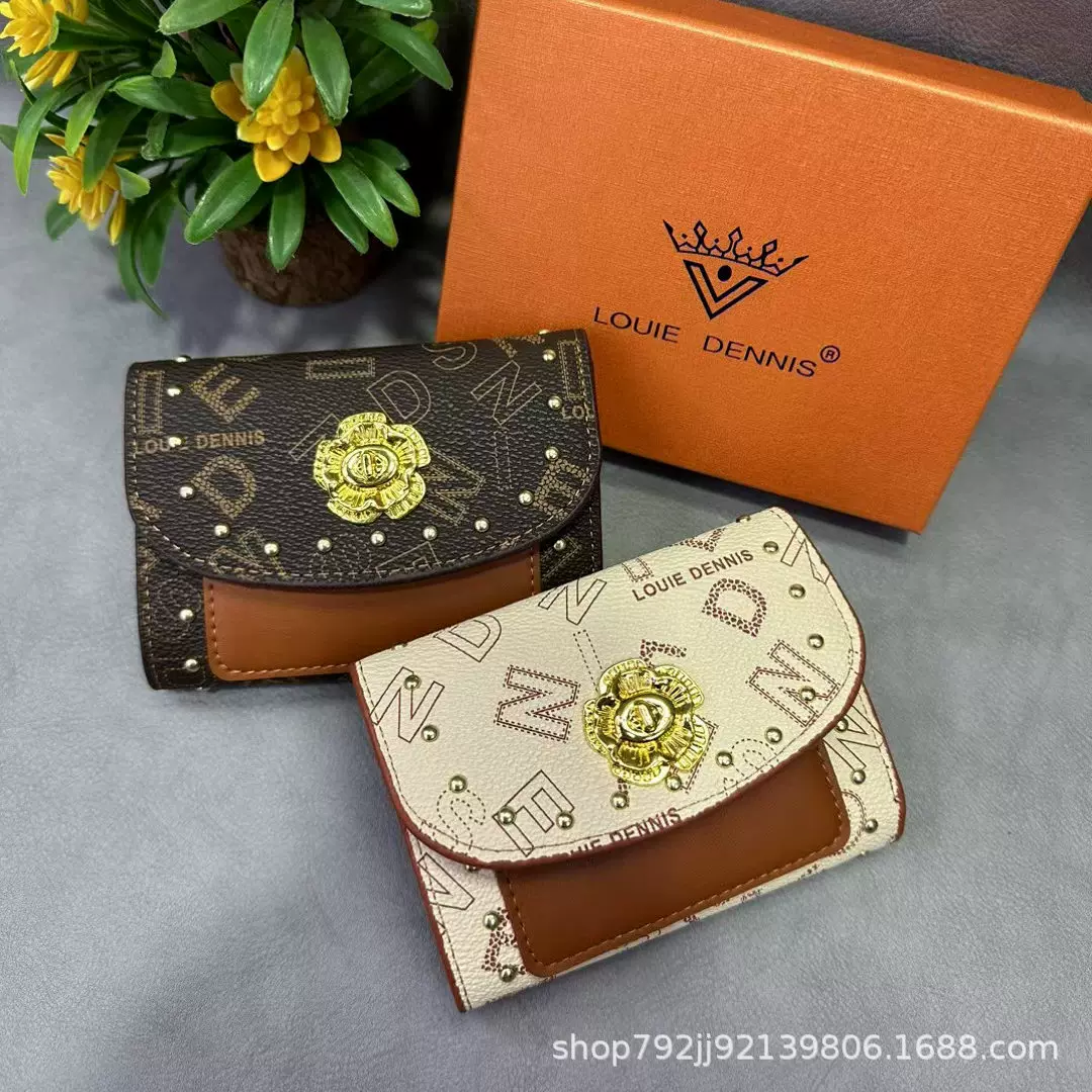 跨境新款女士钱包短款零钱包女时尚迷你小钱包卡包多功能銭包钱夹