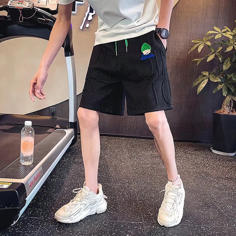 Shorts, trendige fünfteilige Sommershorts der Marke, neue große Shorts, locker sitzende Hosen für Herren, Freizeithosen_voghion.com