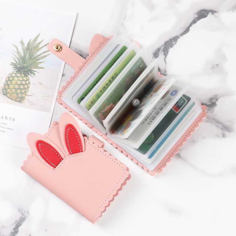 卡包钱包一体包女式银行卡套超薄简约迷你卡夹女士小巧包