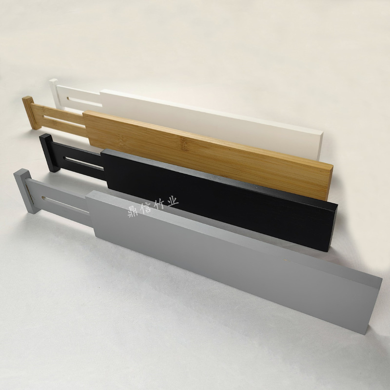 Bamboo drawer divider storage retractable freely adjustable drawer compartment baffle partition board portable wholesale Bamboo drawer divider storage retractable freely adjustable drawer compartment baffle partition board portable wholesale