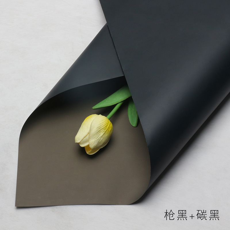Venta directa de fábrica de papel de embalaje de flores impermeable bicolor Ouya papel ramo floristería floristería material de embalaje floral al por mayor