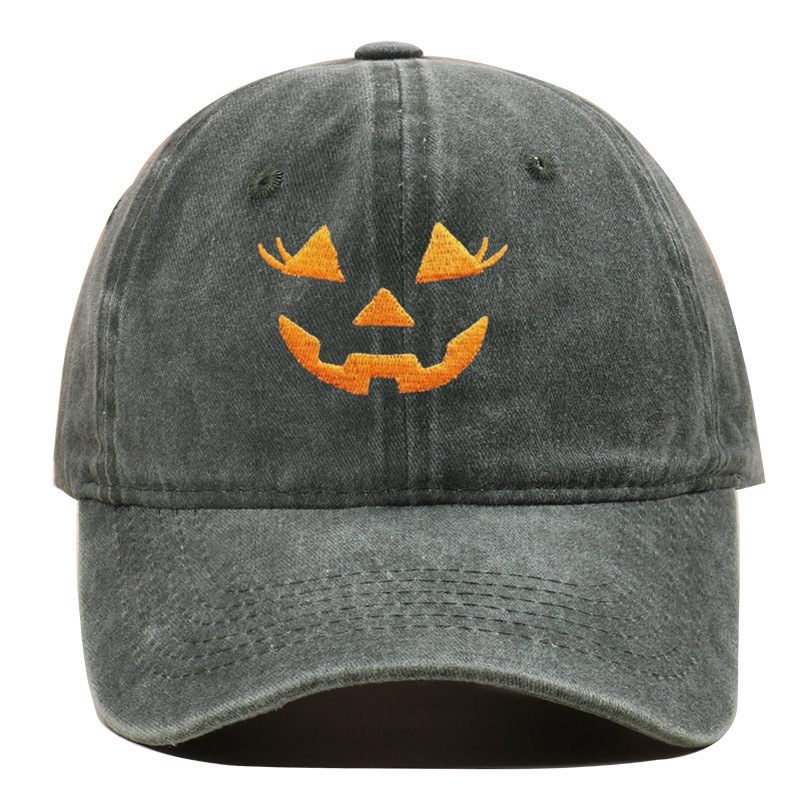 アマゾンはハロウィーンのカボチャ刺繍野球帽を販売しています。|undefined