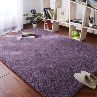 Solid Color Lamb Fleece Carpet Beautiful Fleece Living Room Coffee Table Floor Mat Bedroom Bedside Carpet Balcony Bay Window Mat Cool Mat
