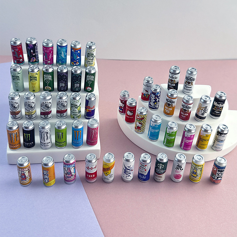 New Mini Cans Beverage Supermarket Convenience Store DIY Resin Simulation Stereo Small Bottle Micro Landscape Accessories New Mini Cans Beverage Supermarket Convenience Store DIY Resin Simulation Stereo Small Bottle Micro Landscape Accessories