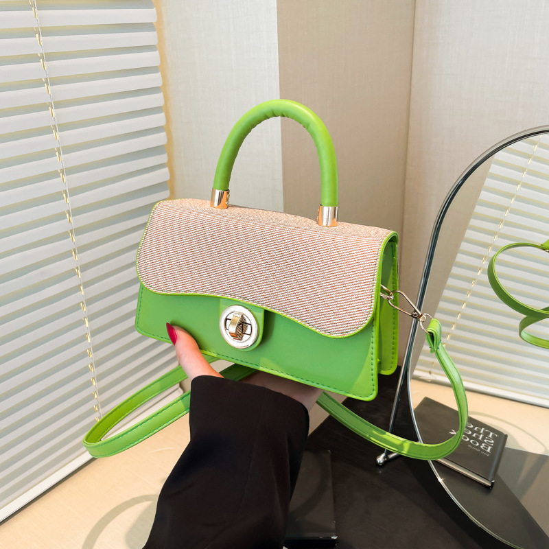 2025 新しいファッション多用途西洋スタイルの女性のバッグ通勤毎日実用的なコントラストカラーハンドバッグシングルショルダークロスボディバッグ|undefined