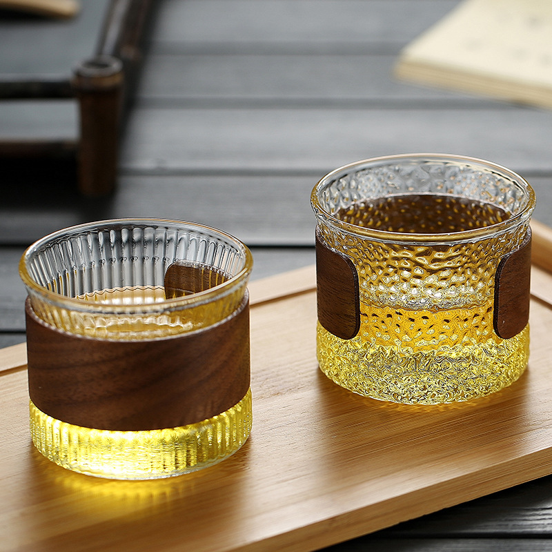 Glass master cup thickened heat-resistant hanging ear tea cup personal single cup kung fu tea cup small tea cup tea ceremony cup