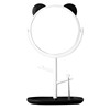 Cartoon cute big round universal folding table mirror