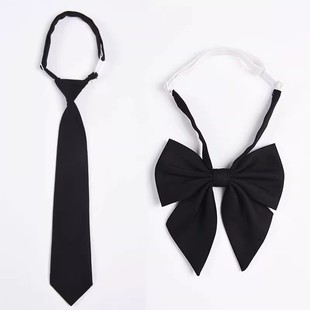 Jk Tie Black Japanese Style Women's College Style Uniform Bow Tie Accessories Bow Tie Free Shirt Decoration Female Student