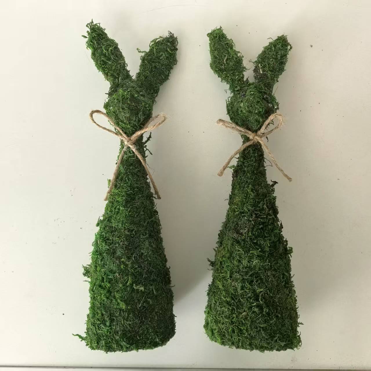 苔藓兔子草编工艺 创意非遗手工艺品 客厅家居装饰玄关酒柜摆件