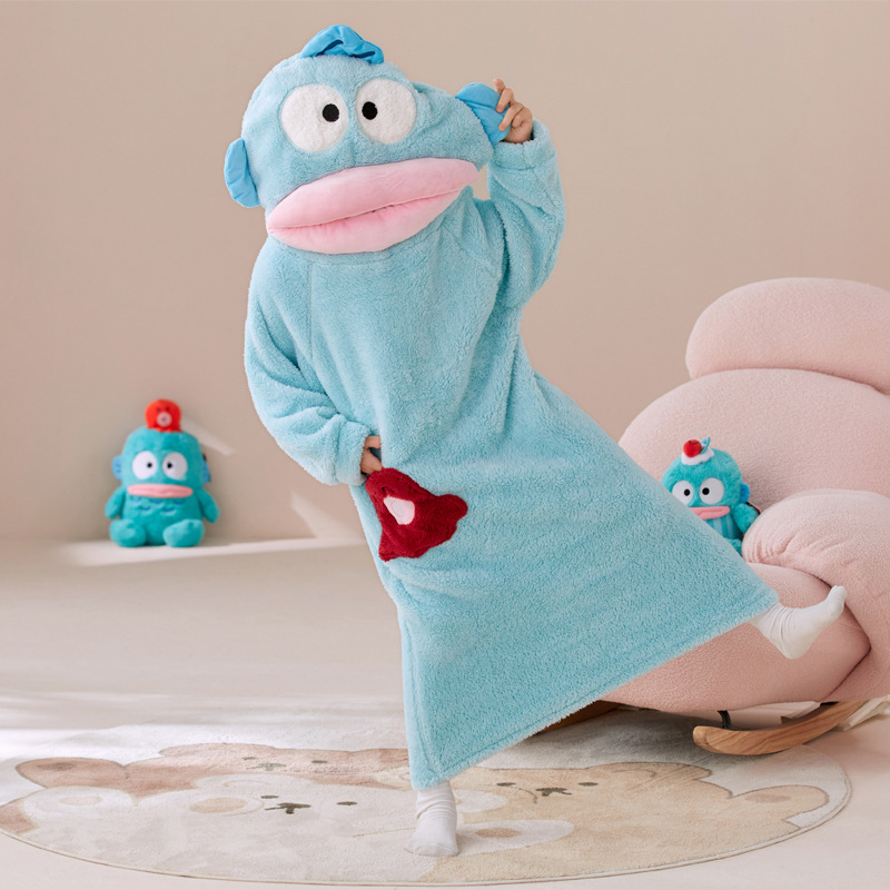 Nightgown for Women in Winter, Coral Velvet, Thickeneded, Warm, Hooded, Sweet and Cute Cartoon Nightgown That Can Be Worn Outside as Home Clothes Nightgown for Women in Winter, Coral Velvet, Thickeneded, Warm, Hooded, Sweet and Cute Cartoon Nightgown That Can Be Worn Outside as Home Clothes