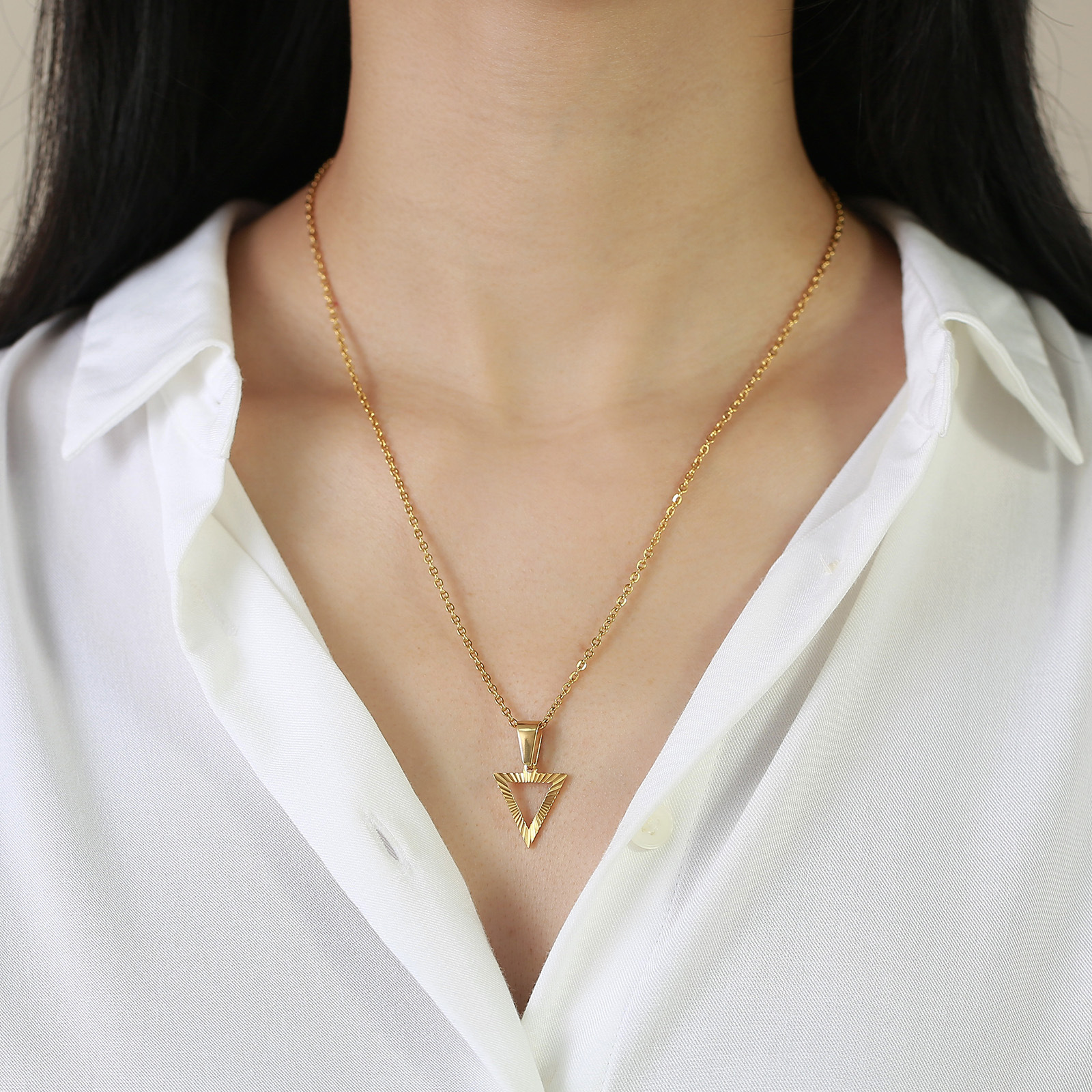 Simple Style Star Stainless Steel Plating Pendant Necklace 1 Piece