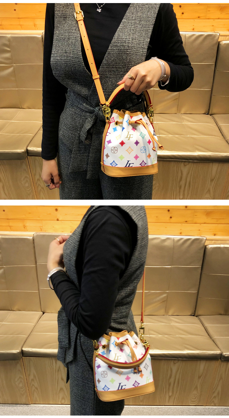 Túi bucket da thật mini nữ đeo chéo xách tay phong cách cao cấp — Nhiều màu chi tiết 10